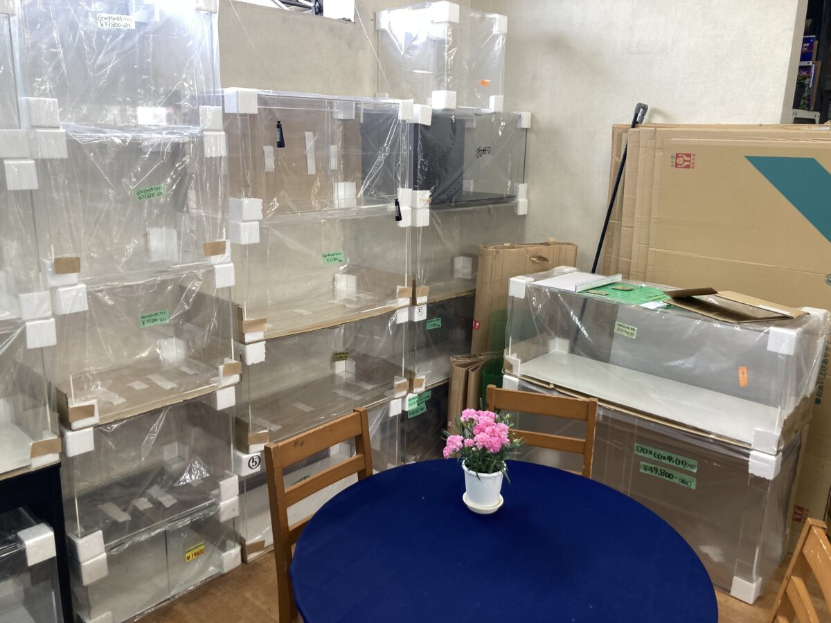 アクリル水槽送料無料（店頭引き取り）