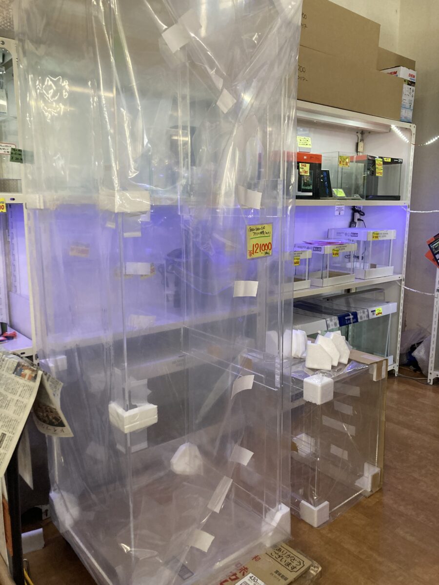本日も1800アクリル水槽入荷